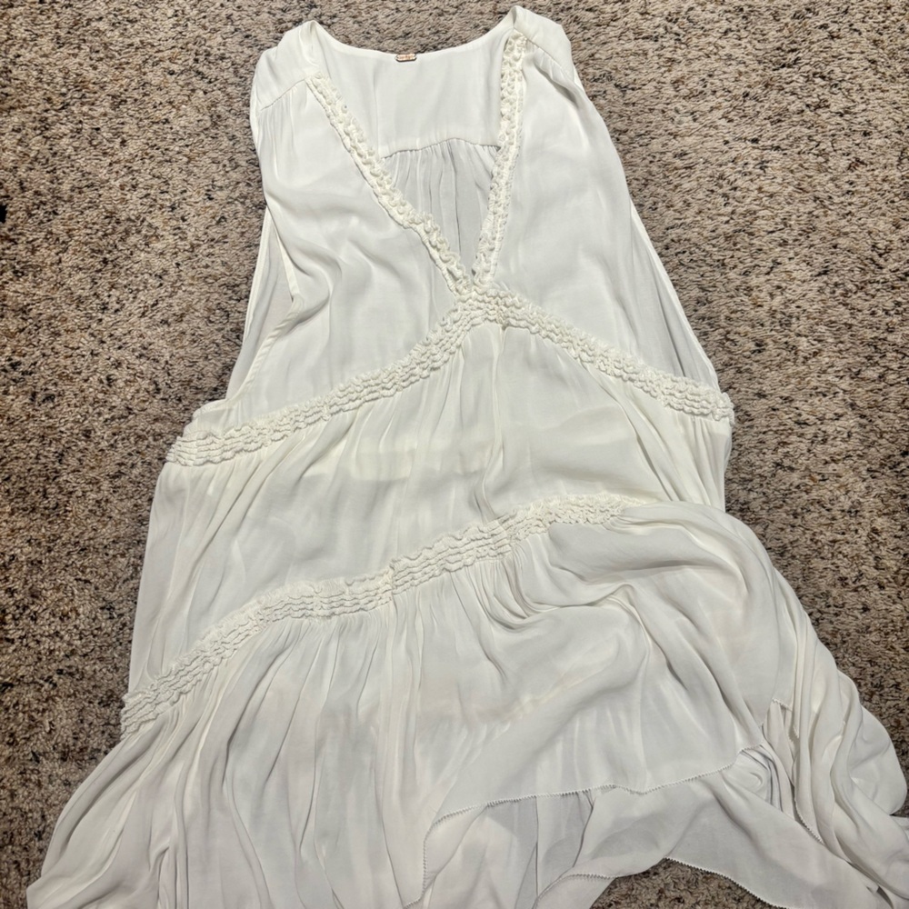 Free people white flowy tunic